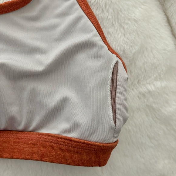 Fleo Nora Sports Bra Orange/Burnt Orange Size Small Medium Support T Back Active - Picture 7 of 8